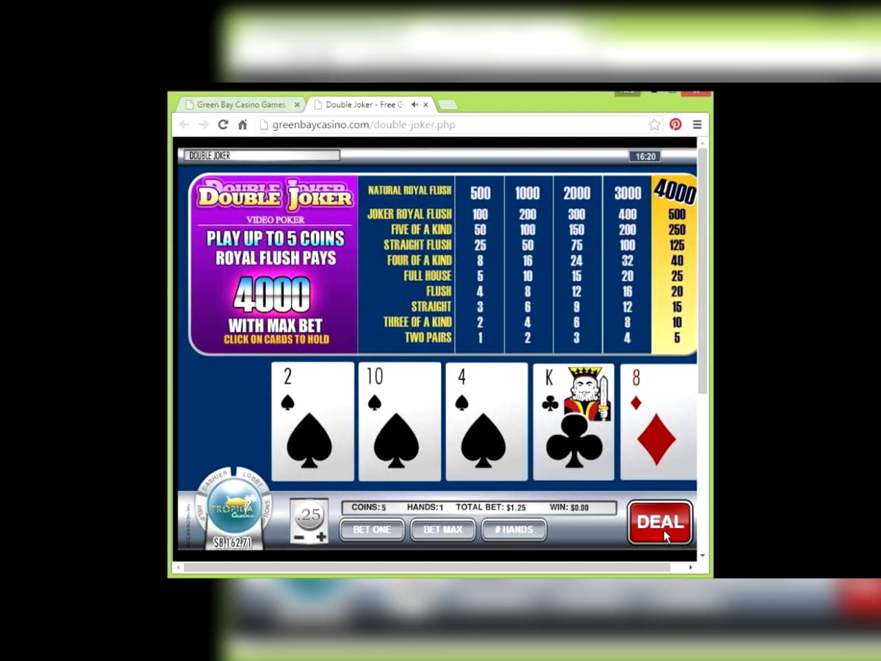 EURO 1325 No Deposit Bonus Code at Alf Casino