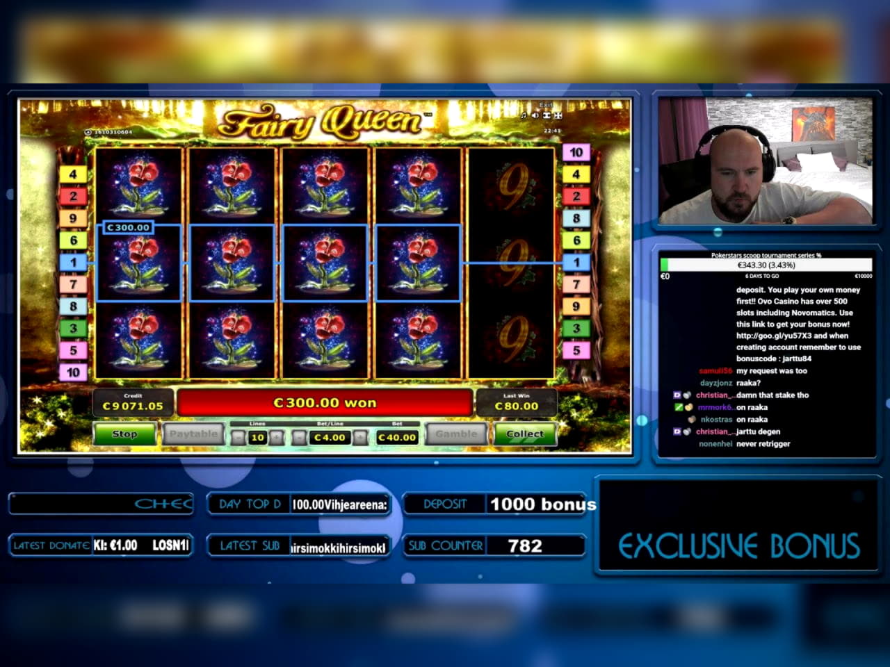 EURO 135 free chip at Unique Casino