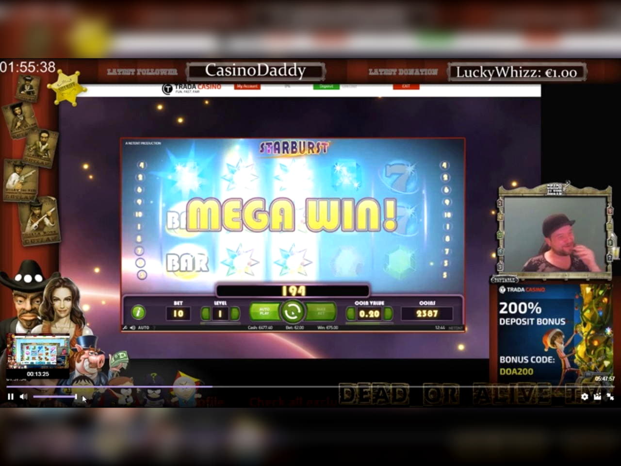 €705 Casino Tournament at Wild Blaster Casino