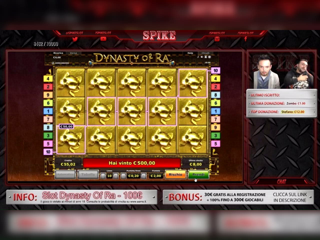 £3570 No deposit at Platin Casino