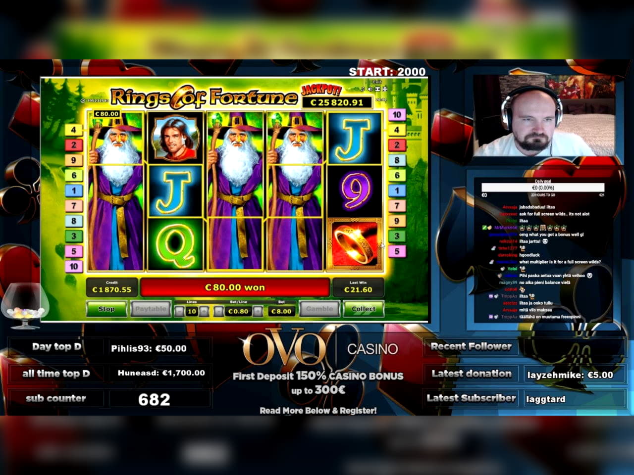 EURO 70 FREE CHIP CASINO at YoYo Casino