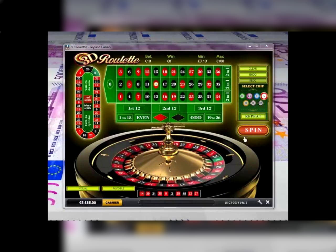 €700 Casino chip at YoYo Casino