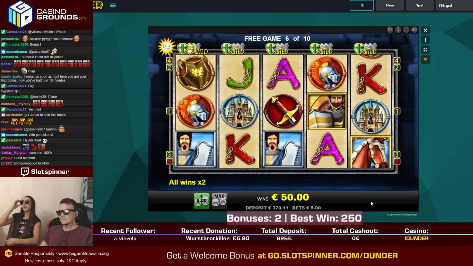 €985 Casino Tournament at Alf Casino