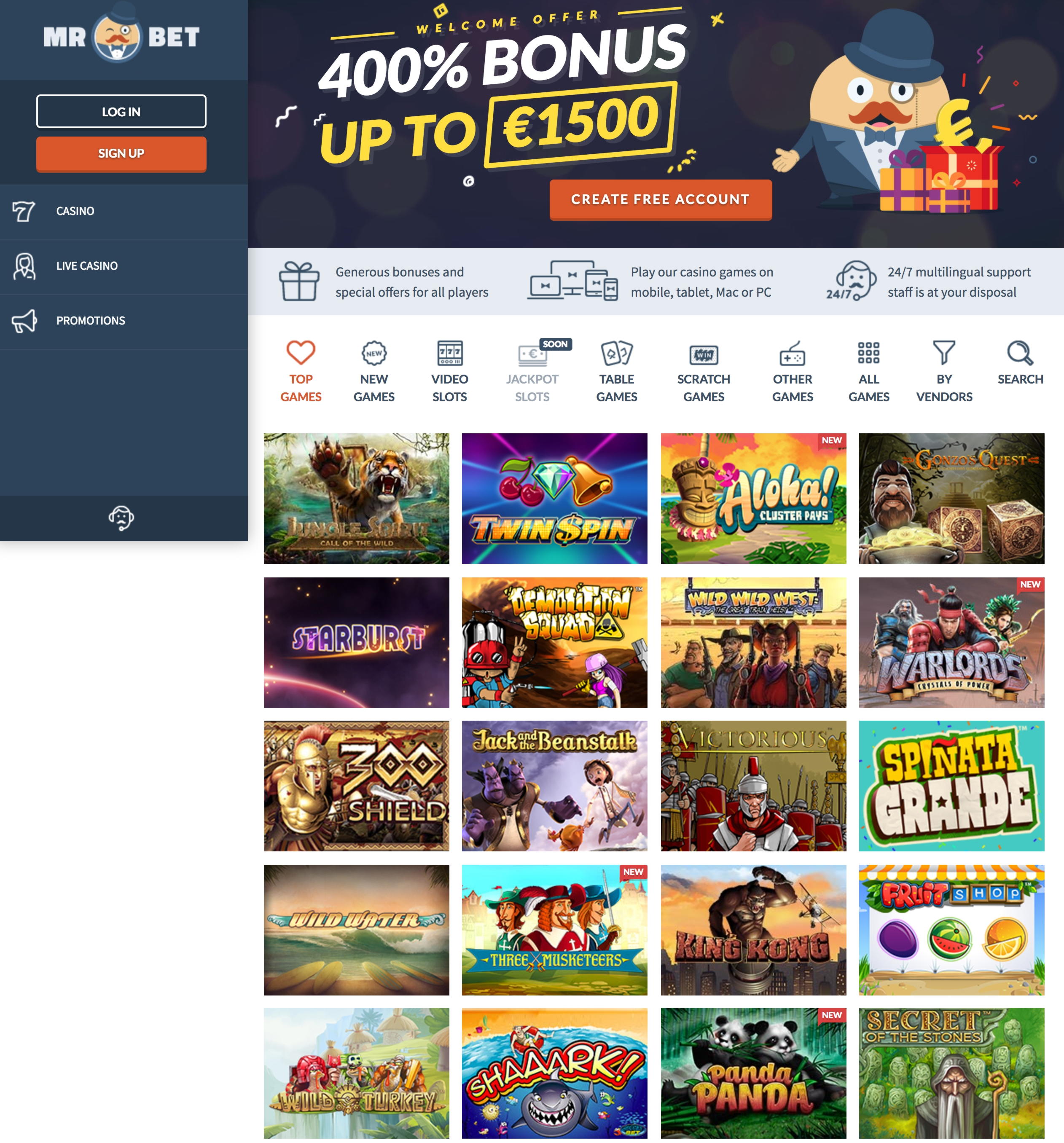 15 Free spins at YoYo Casino