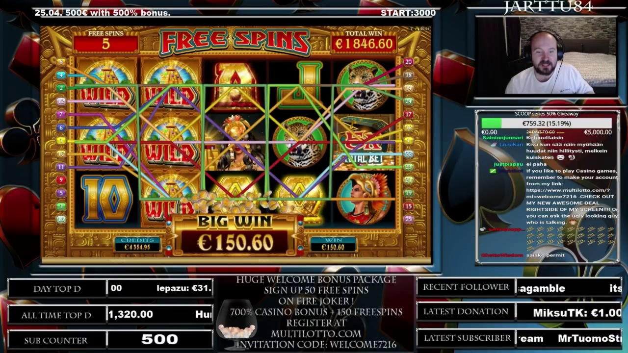 £111 Free Cash at Casinia Casino