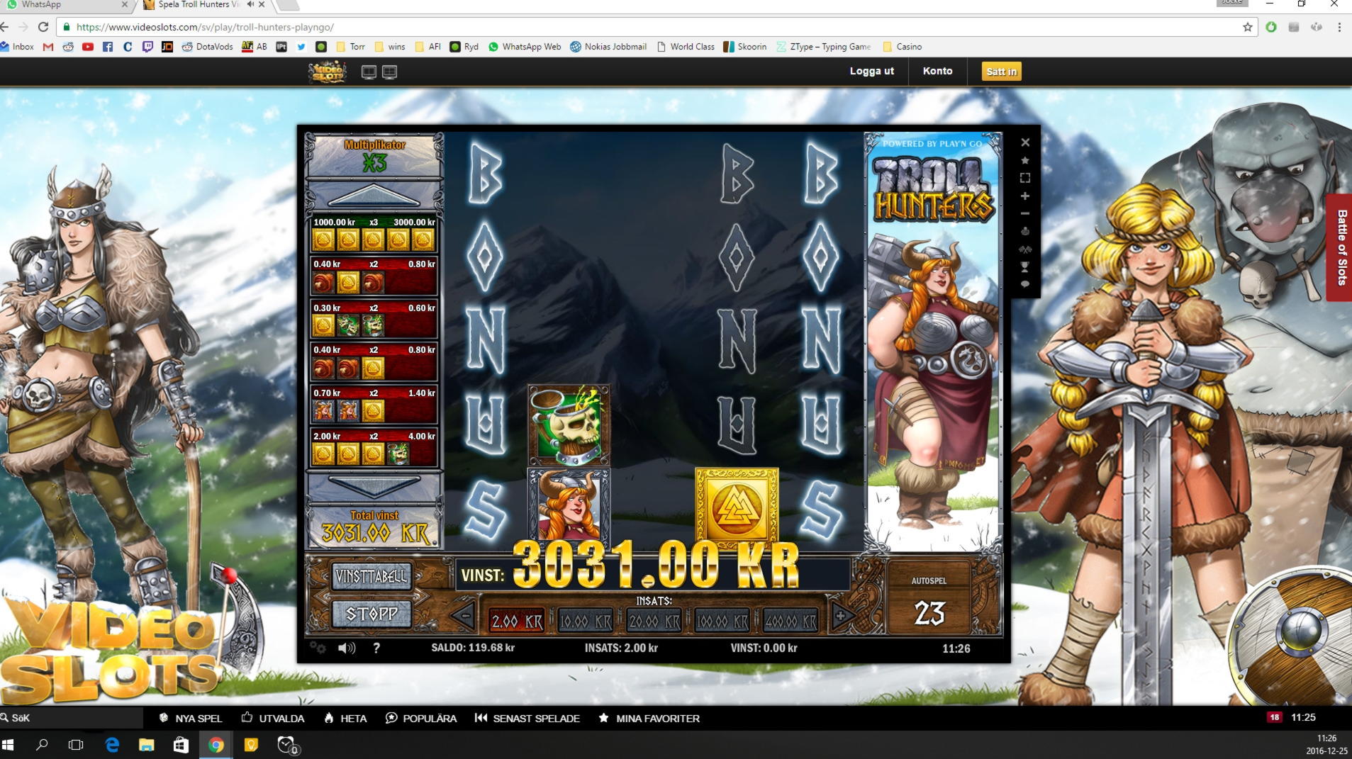 145 Free spins no deposit at Boa Boa Casino
