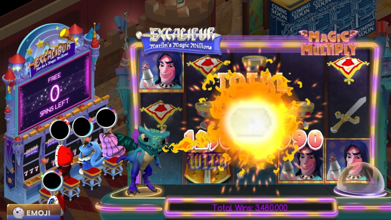 215 Free casino spins at Unique Casino