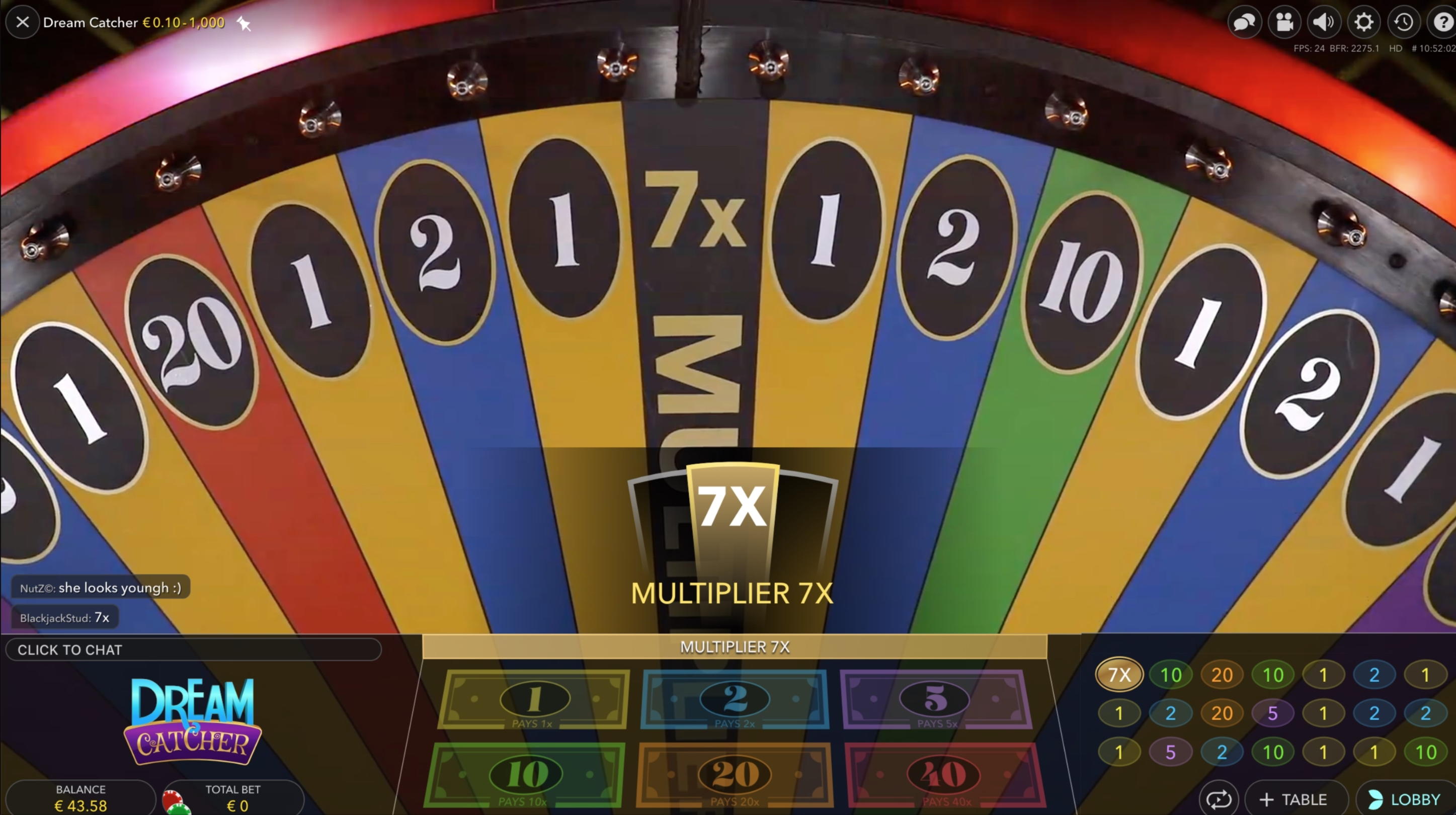 225 free spins casino at Malina Casino