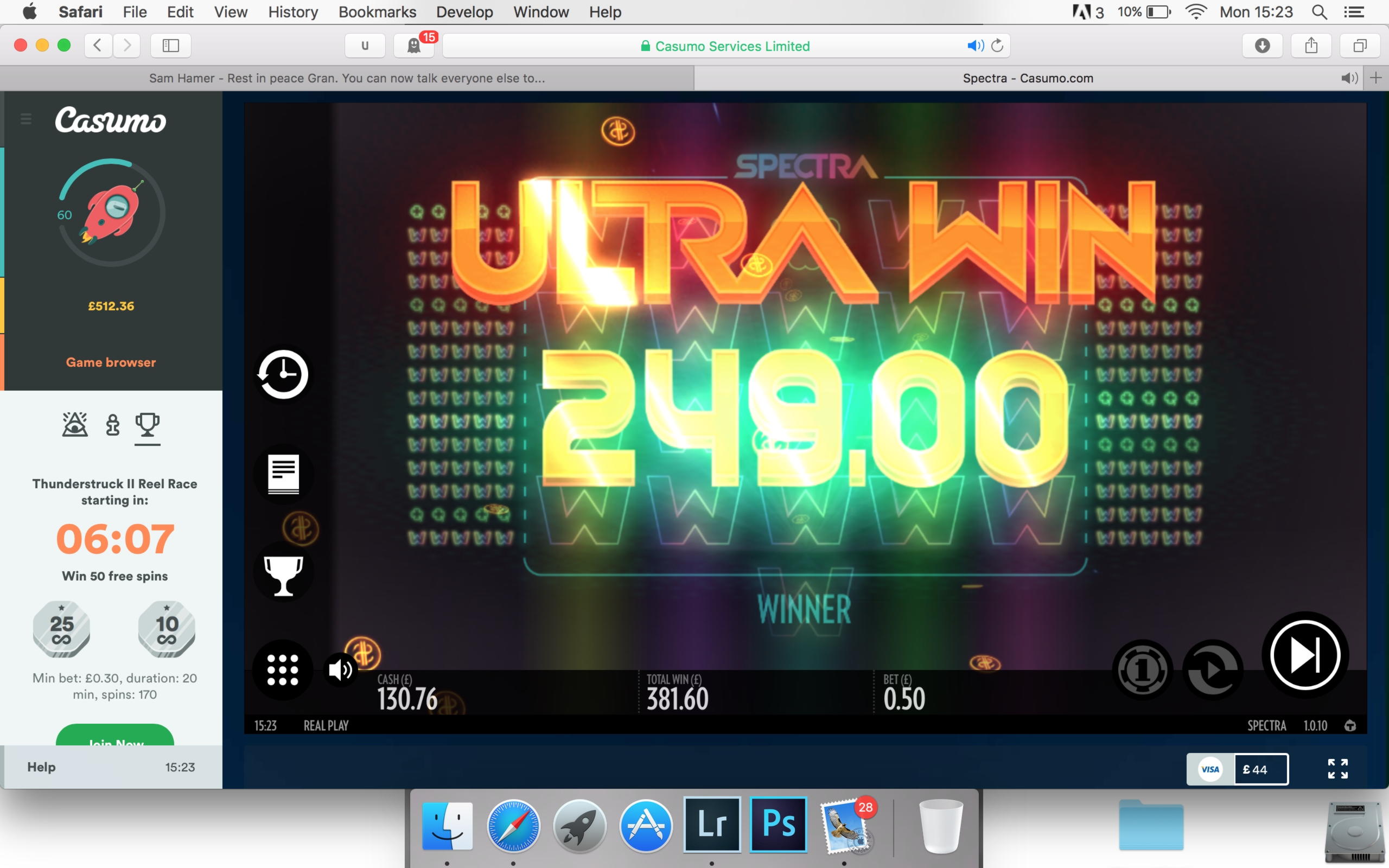€285 Free chip at Party Casino