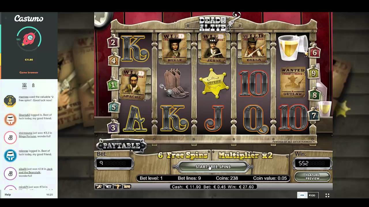 20 Free Spins no deposit casino at Malina Casino