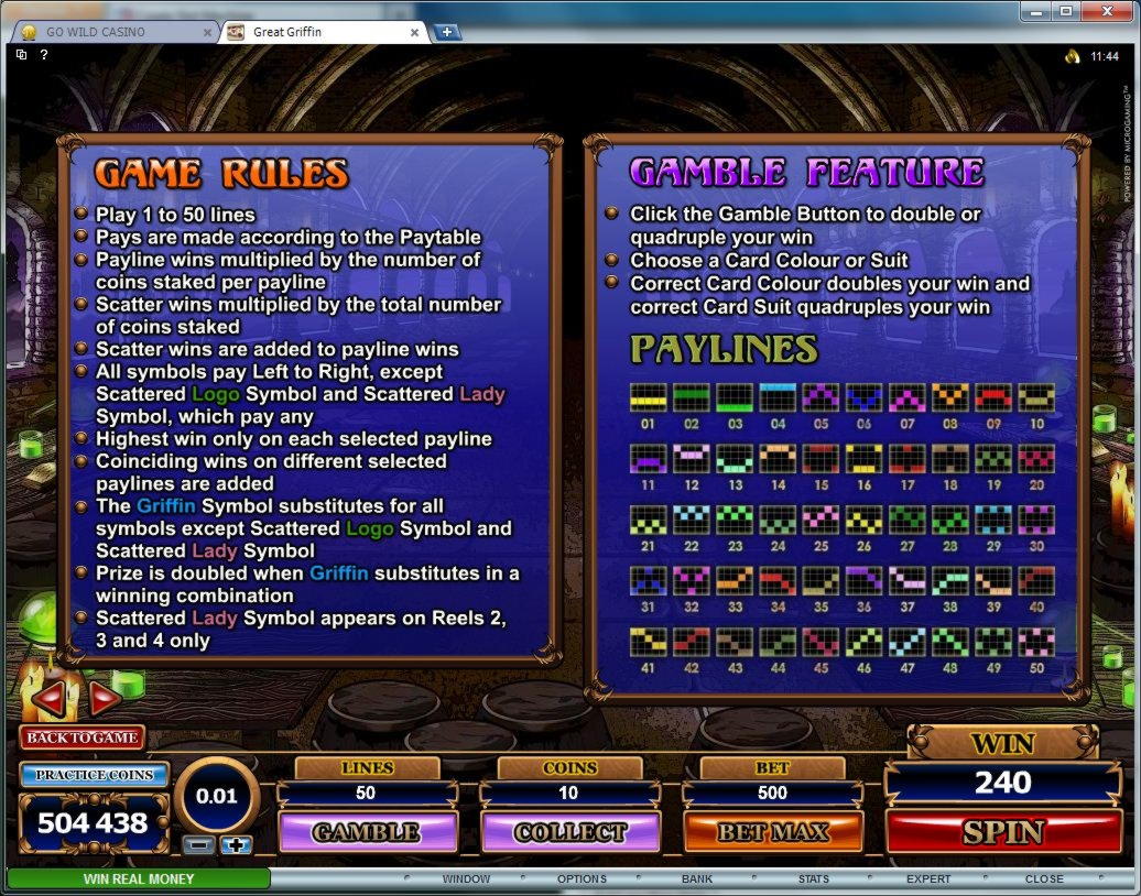 €4620 No deposit bonus casino at Mrgreen Casino