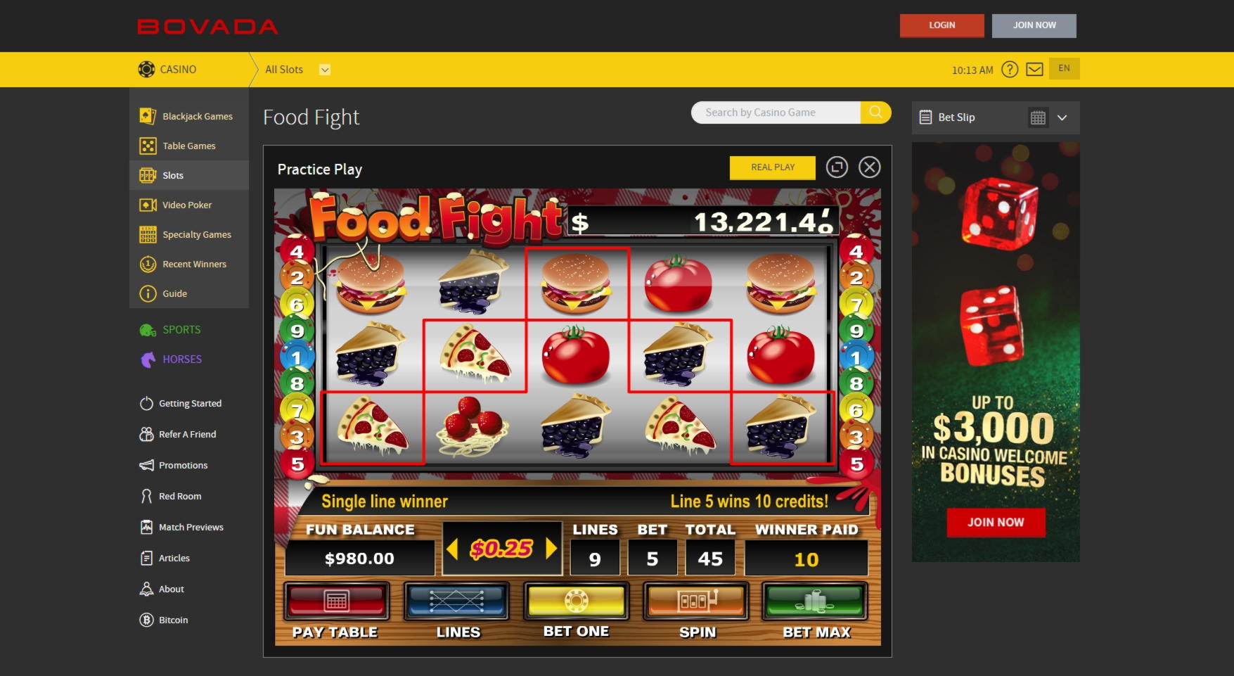 $965 No Deposit Bonus Casino at Unique Casino