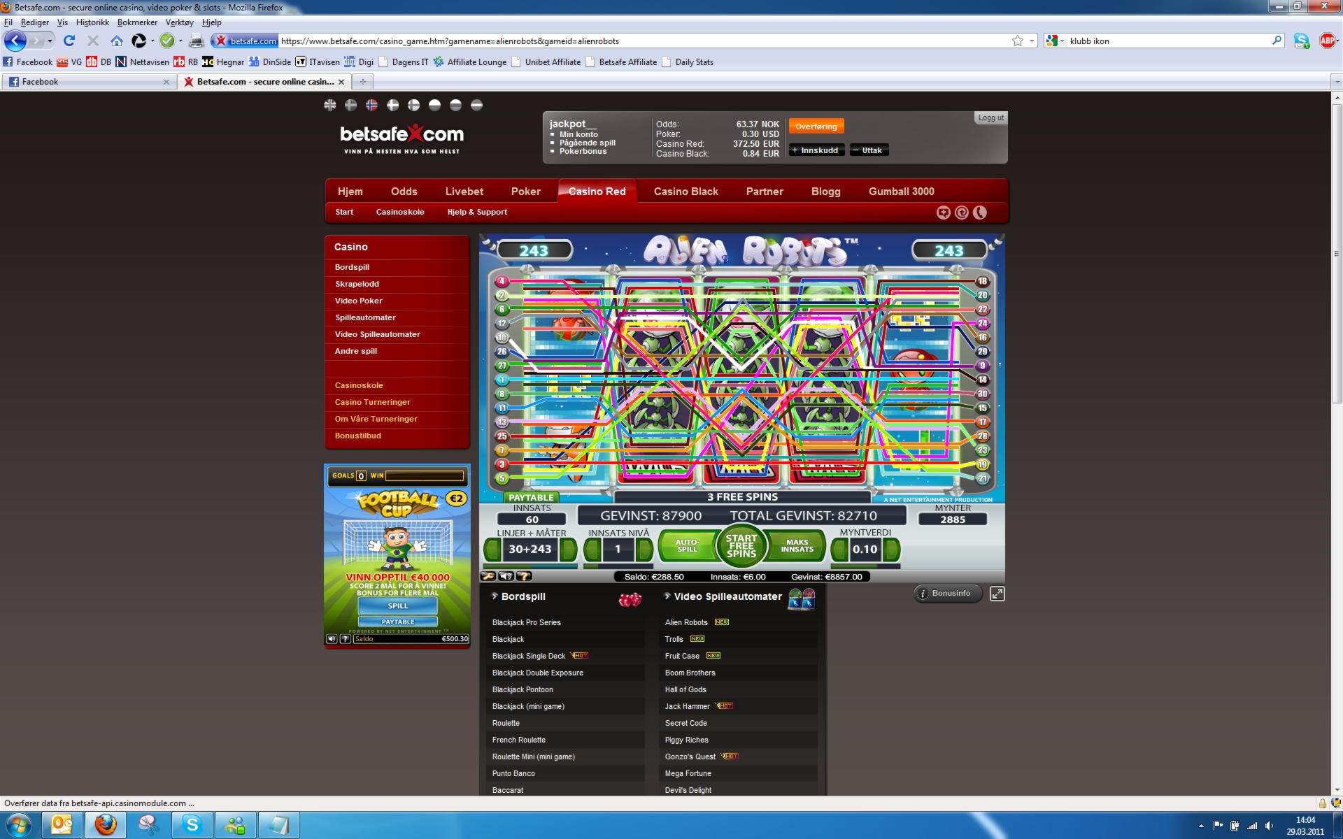 $540 Free Casino Tournament at Bet Rebels Casino