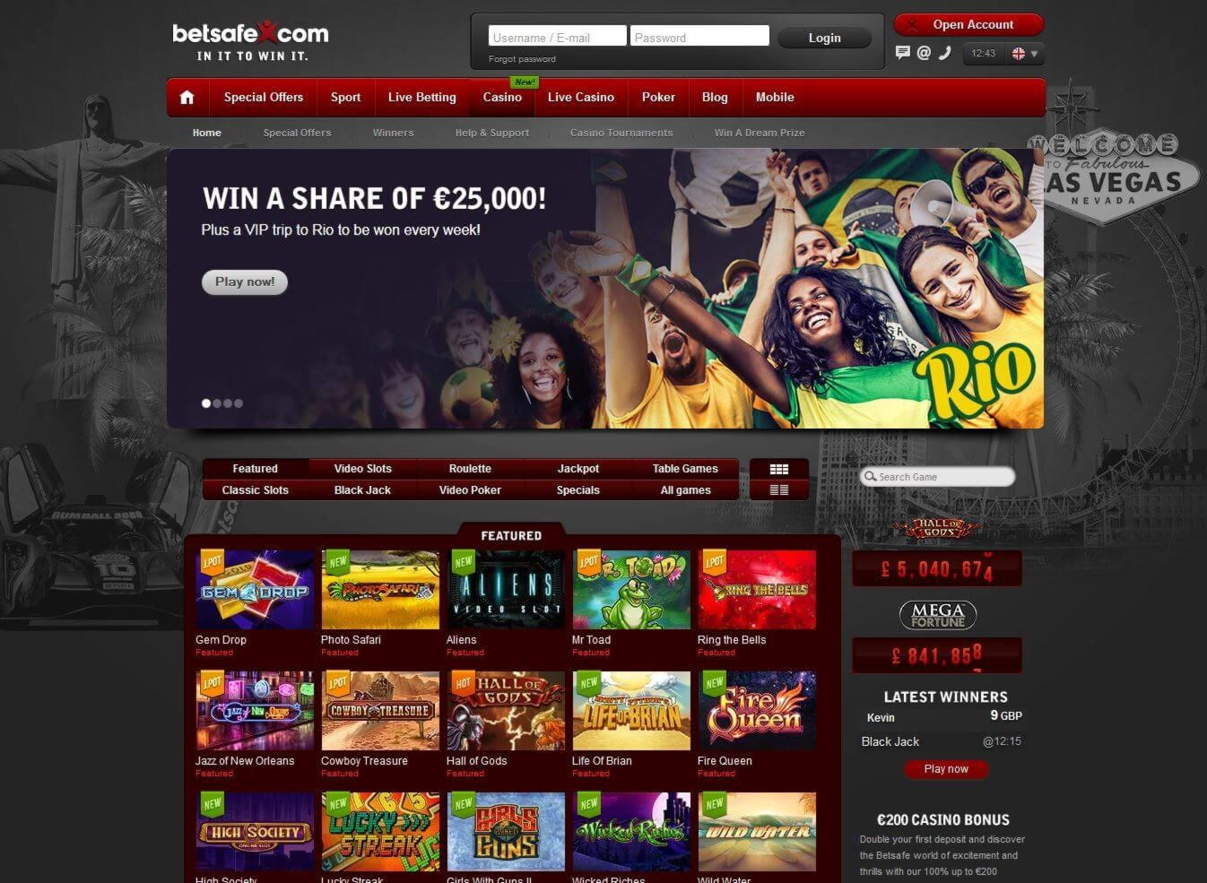 390% Match bonus casino at Casino com