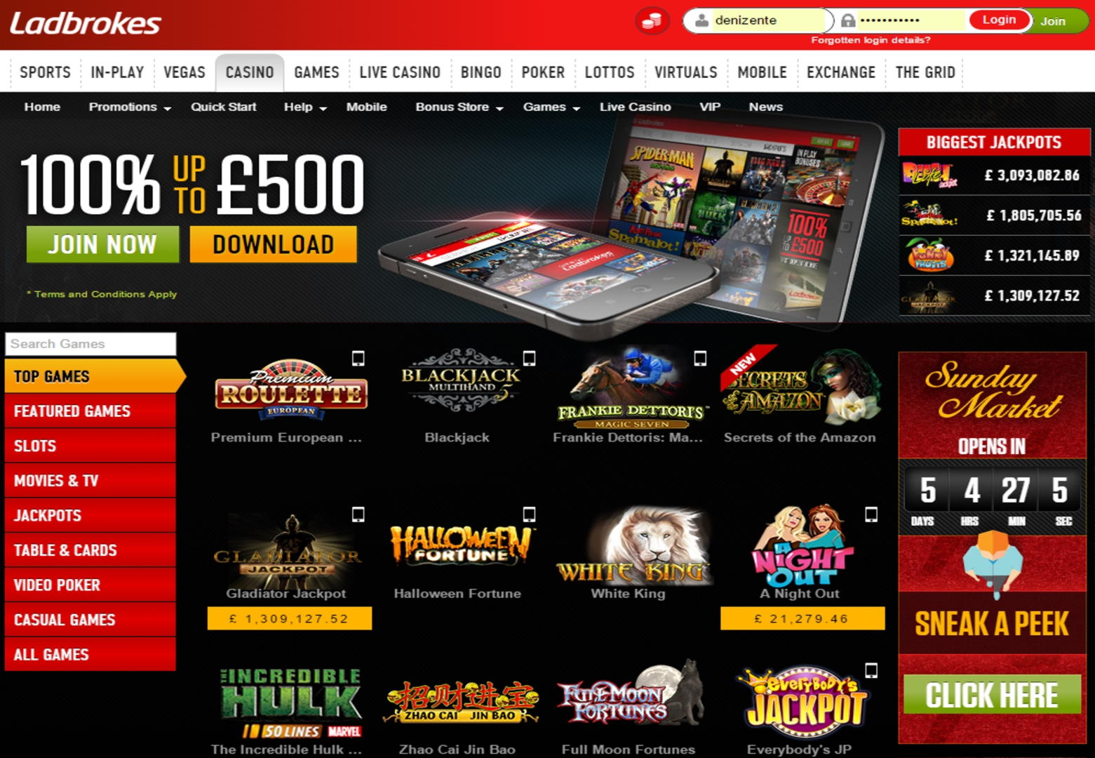 EUR 1110 No Deposit Bonus Code at Unique Casino