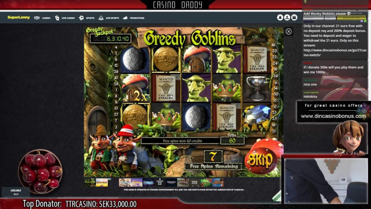 $785 Daily freeroll slot tournament at Cadoola Casino