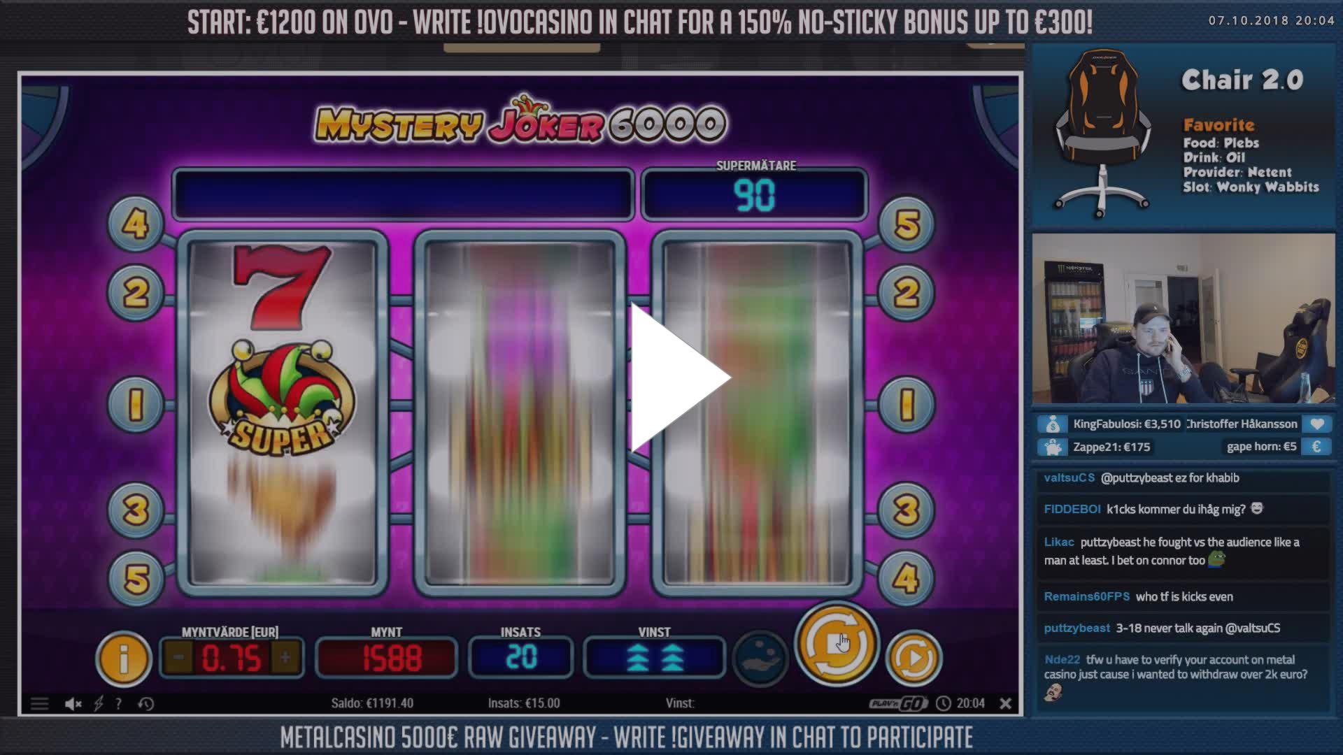 €2525 No Deposit Bonus Casino at Reload Bet Casino