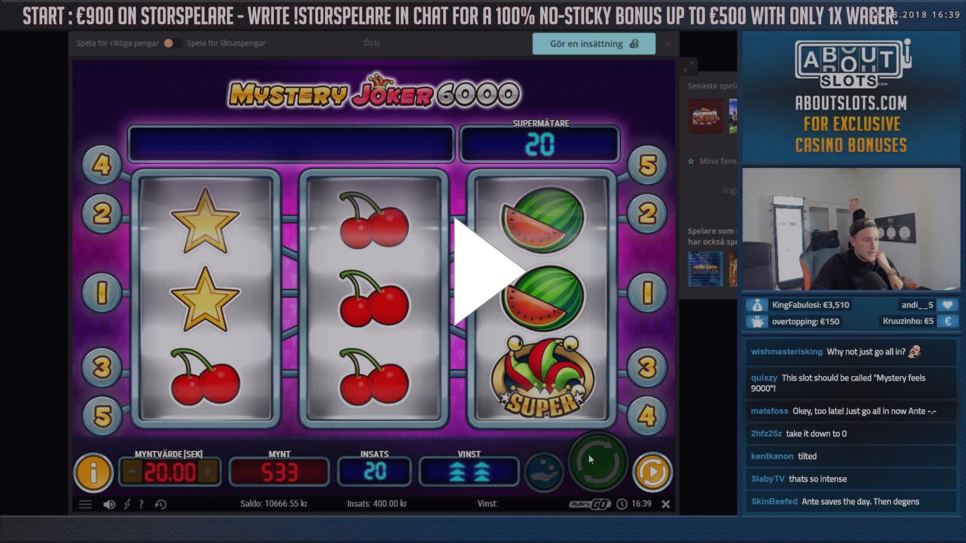 645% Match bonus casino at Video Slots Casino