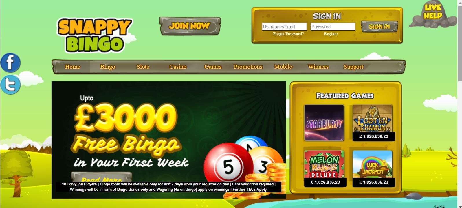 520% Match at a Casino at Cadoola Casino