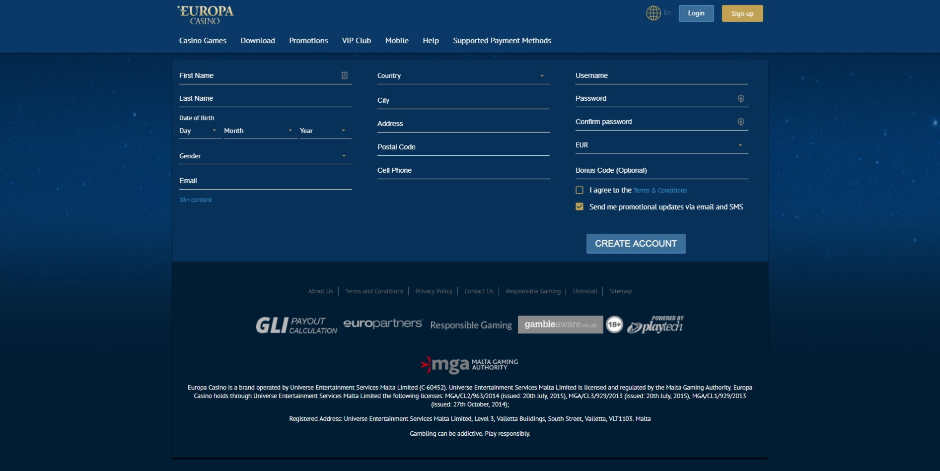 530% First Deposit Bonus at Dunder Casino