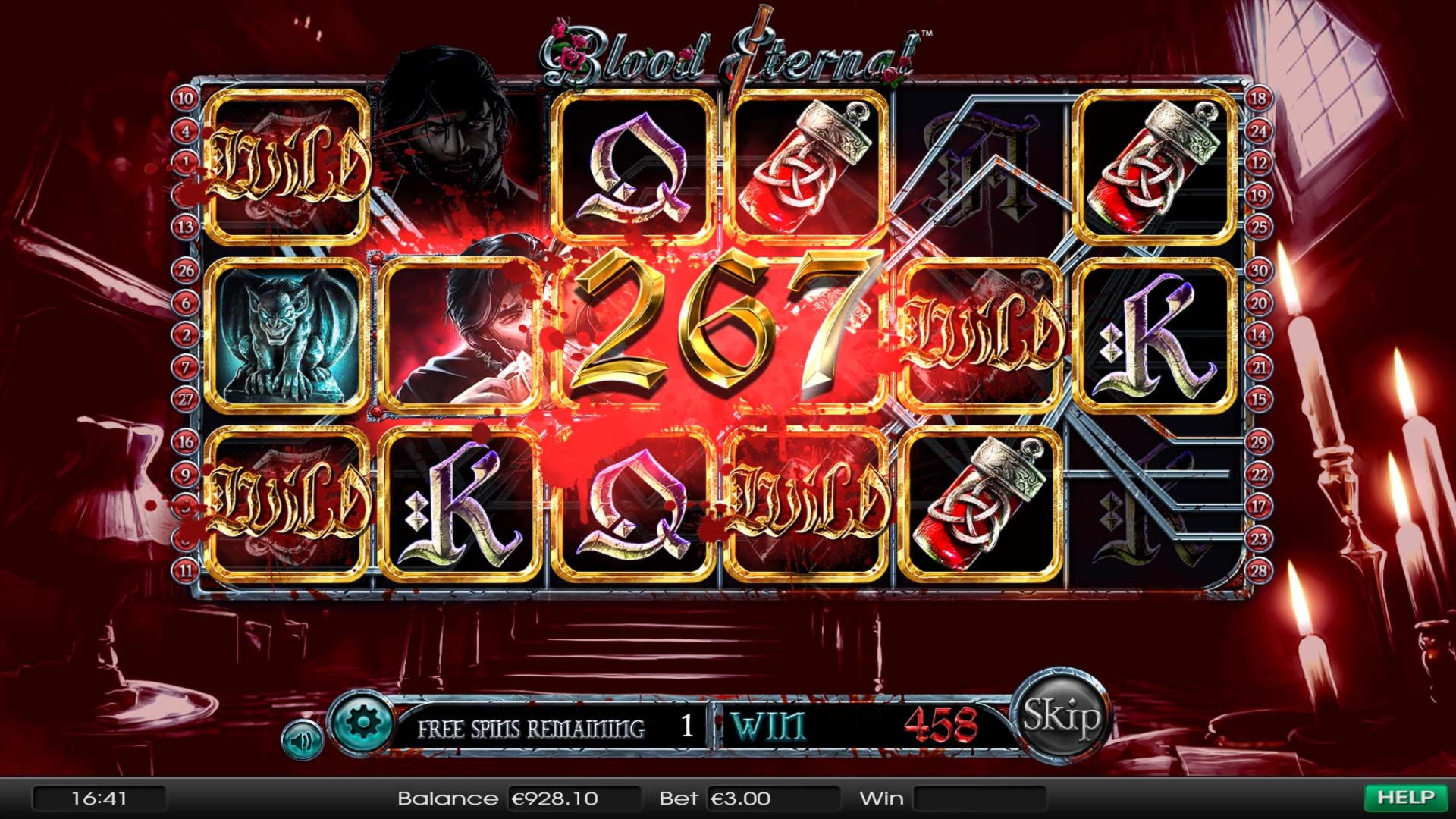185% Deposit match bonus at Wild Blaster Casino