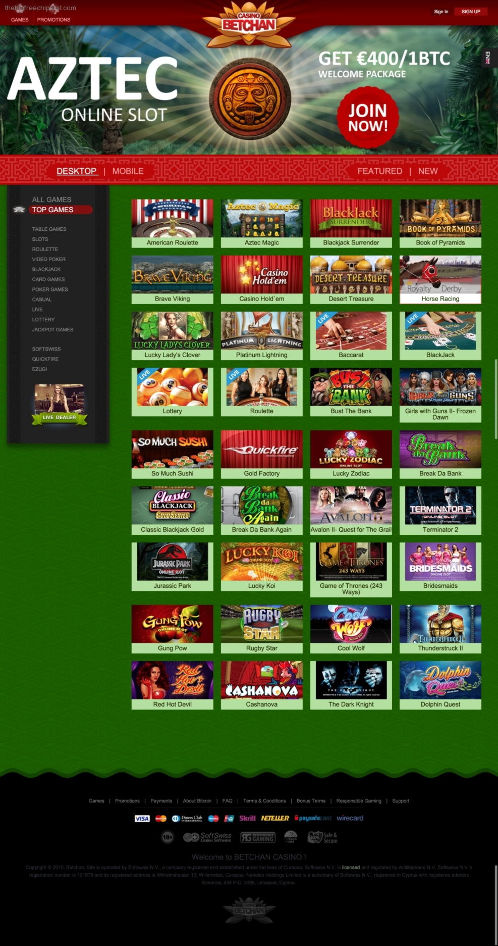 70 free spins casino at Genesis Casino