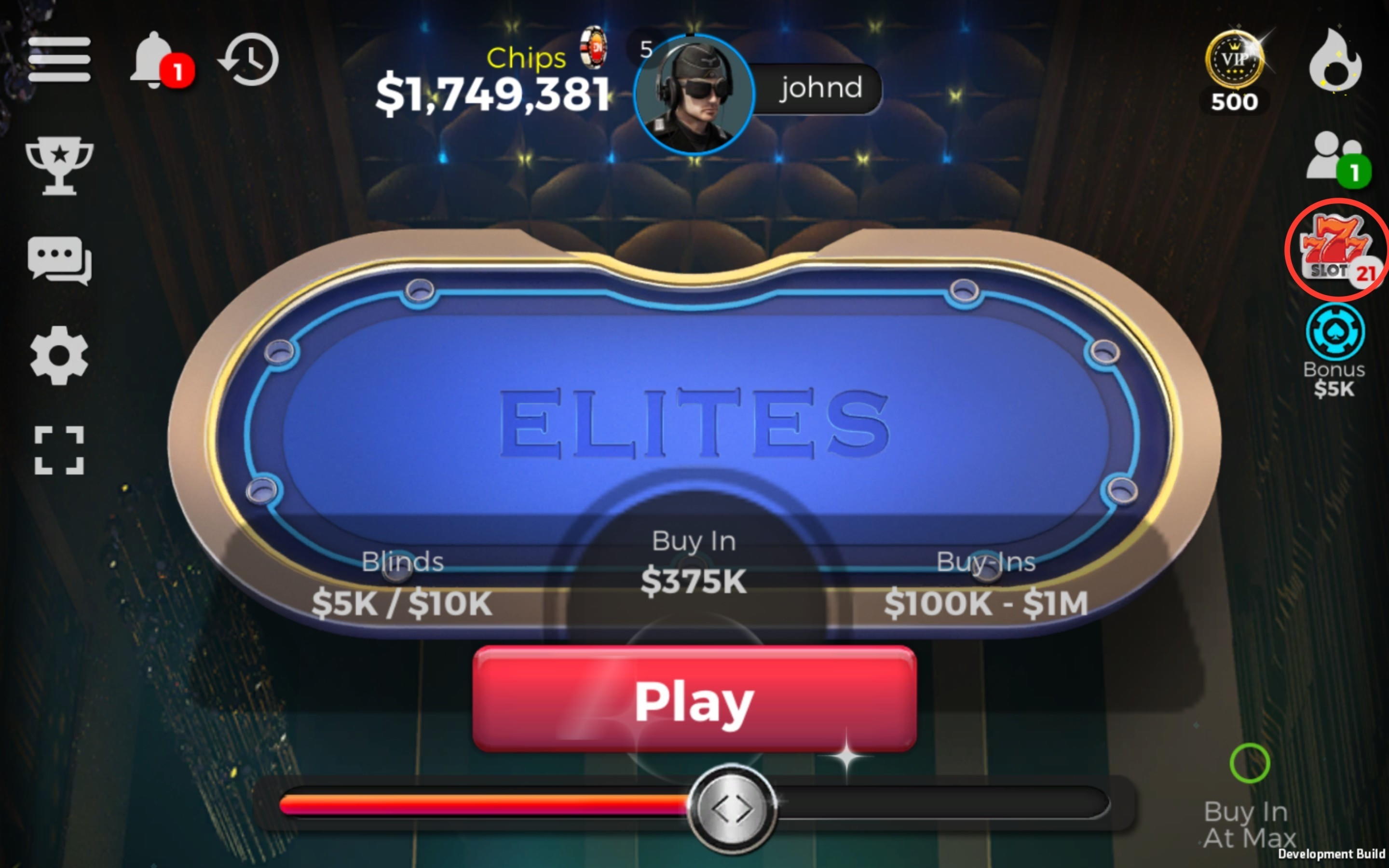 $370 Free chip casino at Slots Million Casino