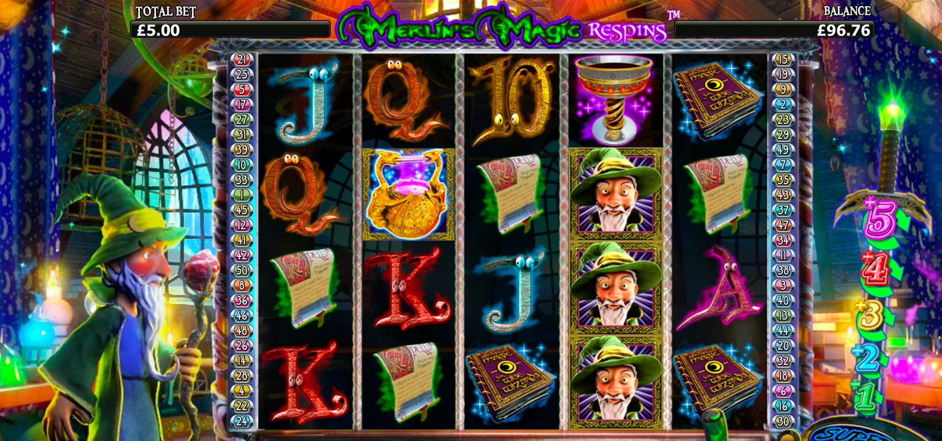 77 free spins at Platin Casino