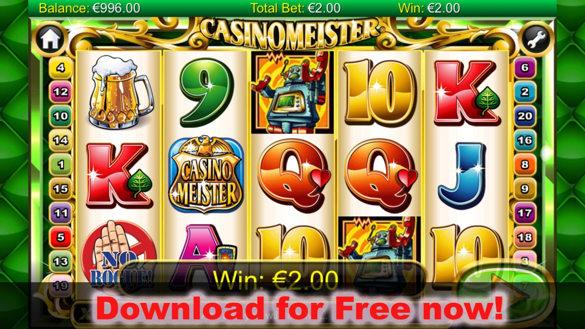 11 Free spins at Genesis Casino