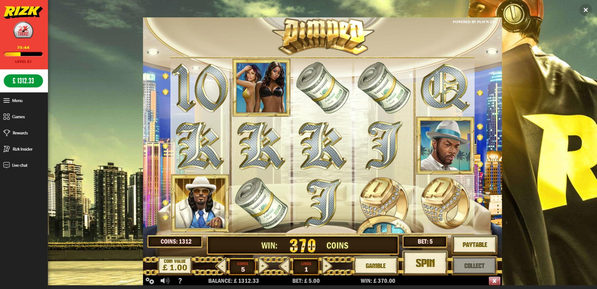 $825 Daily freeroll slot tournament at CasiPlay Casino