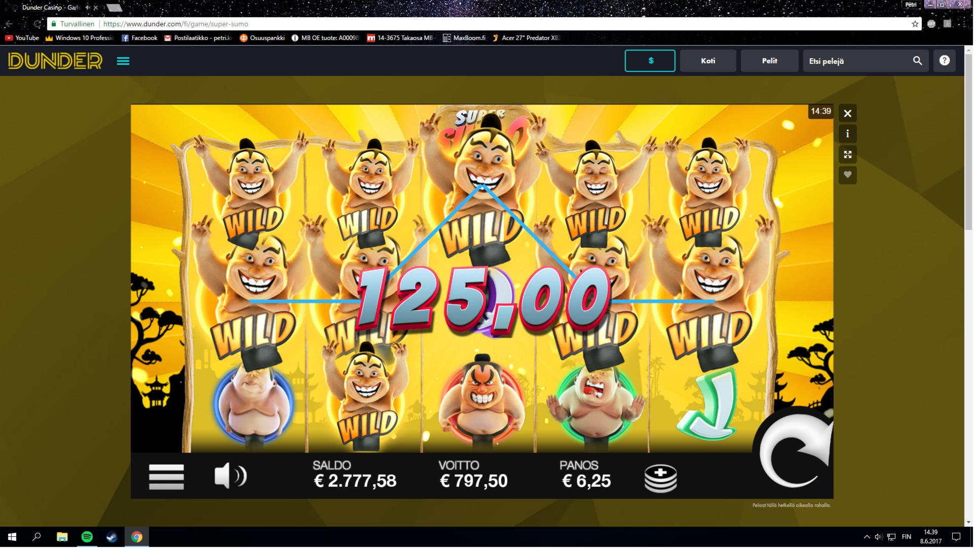 220 free spins at 888 Casino
