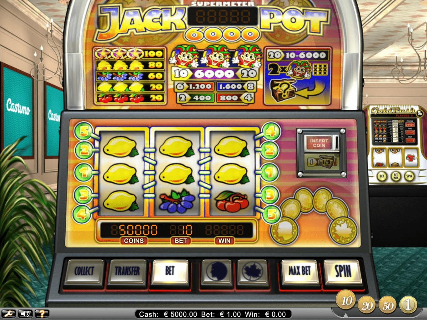 $85 casino chip at Wild Blaster Casino