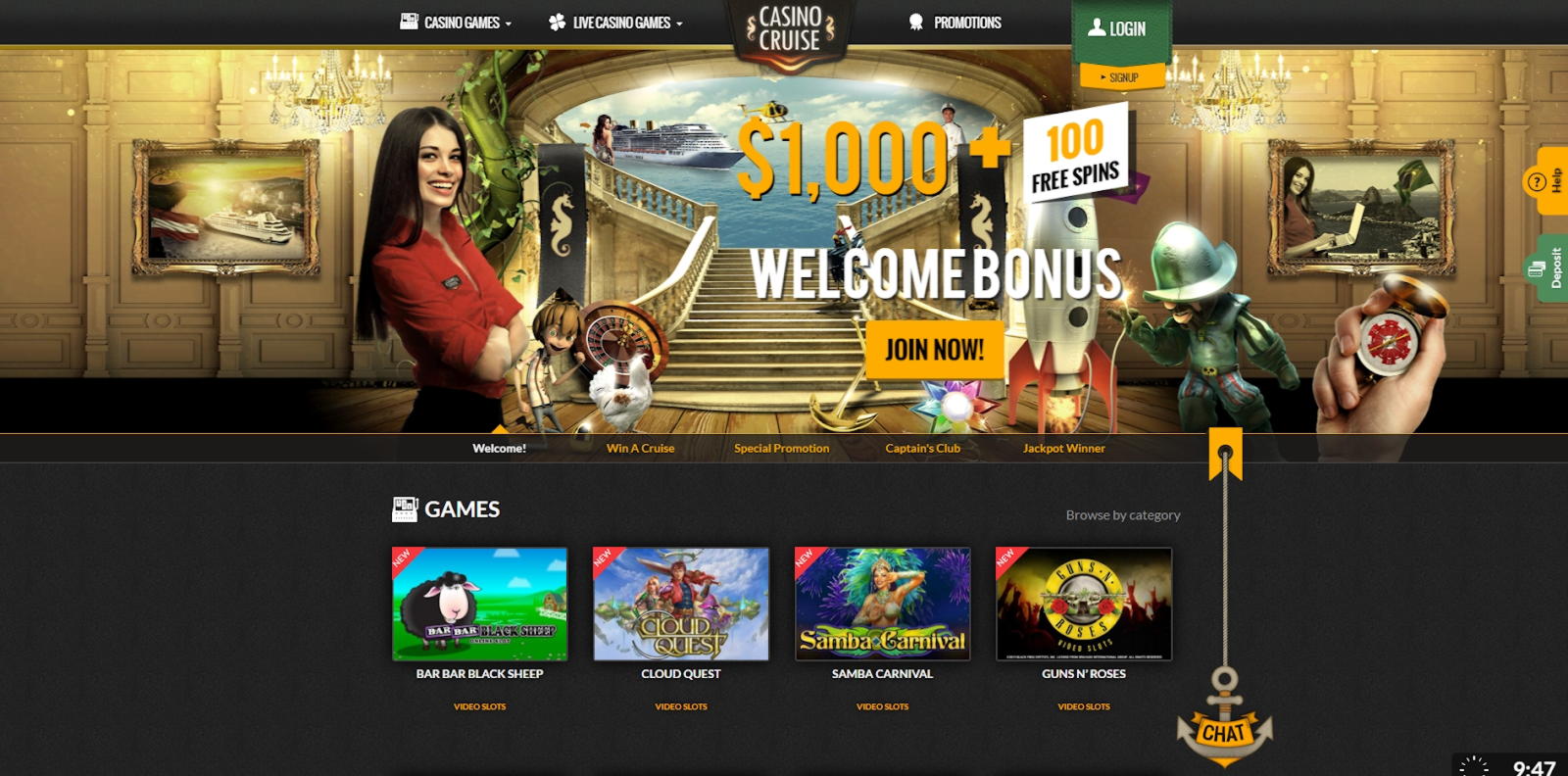 610% First Deposit Bonus at Mrgreen Casino