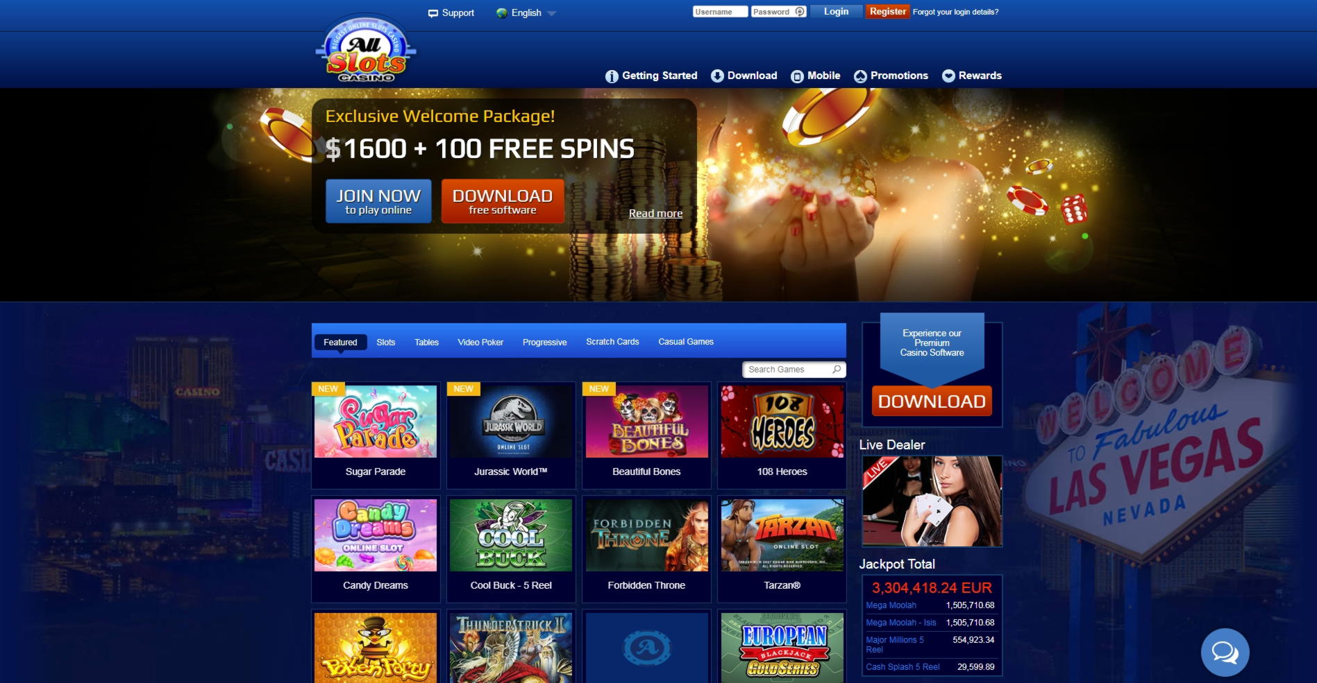 $185 FREE Chip Casino at Mrgreen Casino
