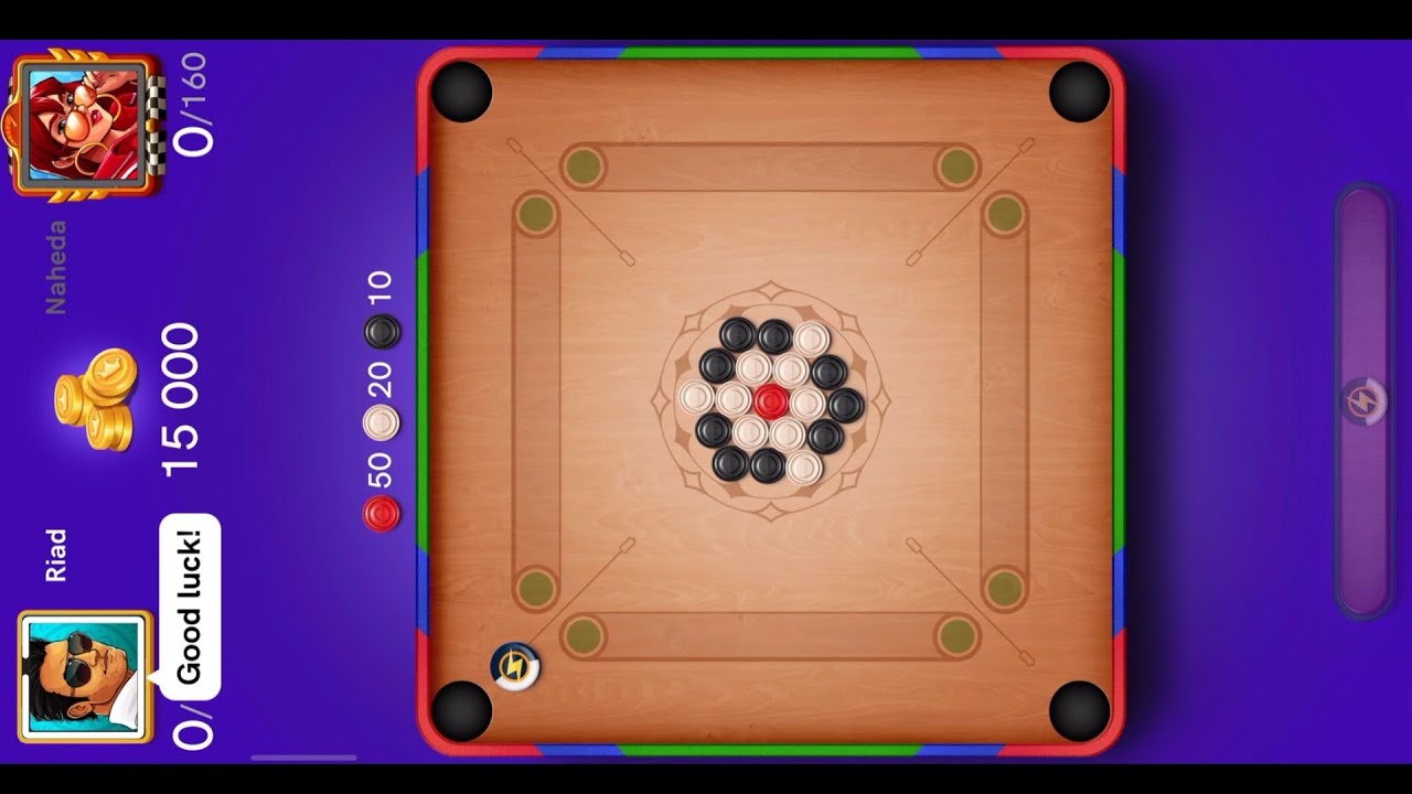 carrom board game online | এনিমি ভয় পেয়ে চান্দে চলে গেলো ? | riad gaming
