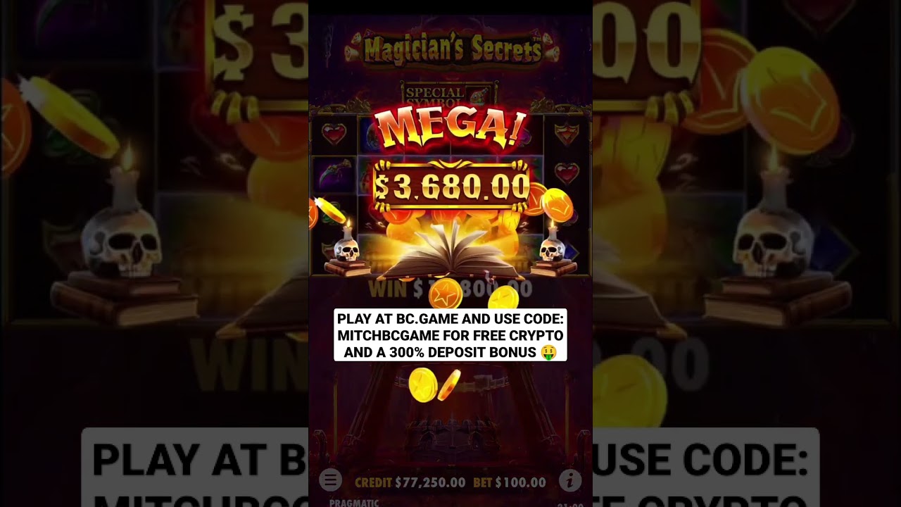 Magicians Secrets Bonus characteristic Mega Win 200x Win – Online Casino Win BC.Game #casino #slots #win