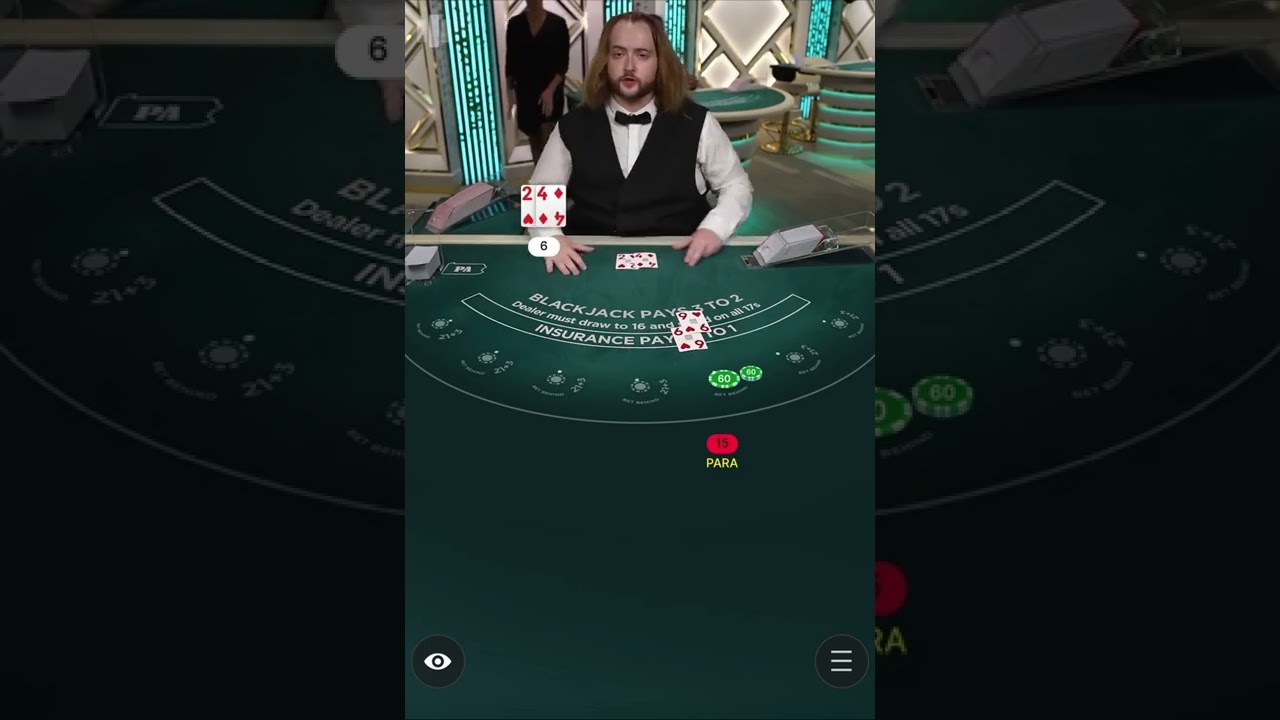 Impossible is possible if you play online blackjack ?‍♂️ #blackjack #shorts #casino
