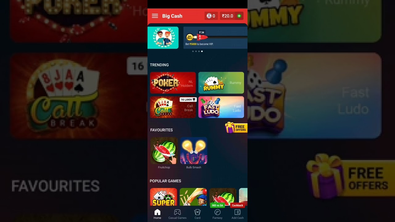 Online gaming earnings app big cash #shorts #tamil #earnmoneyonline
