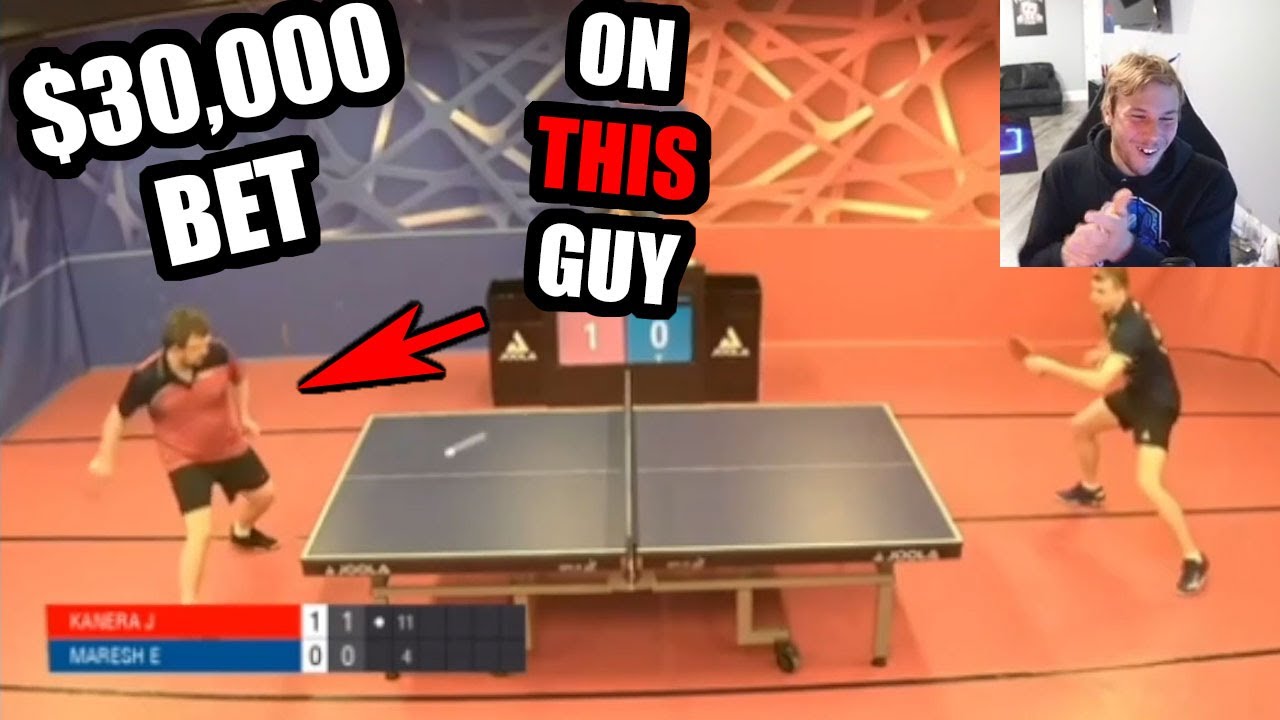 HE HAS A NEW ADDICTION !! HIGHSTAKES TABLE TENNIS !!