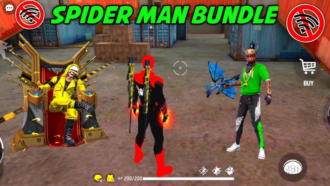 New Spider Man ? Bundle // Lone Wolf – NO net PRANK ? Garena loose flaming ? Y GAMING