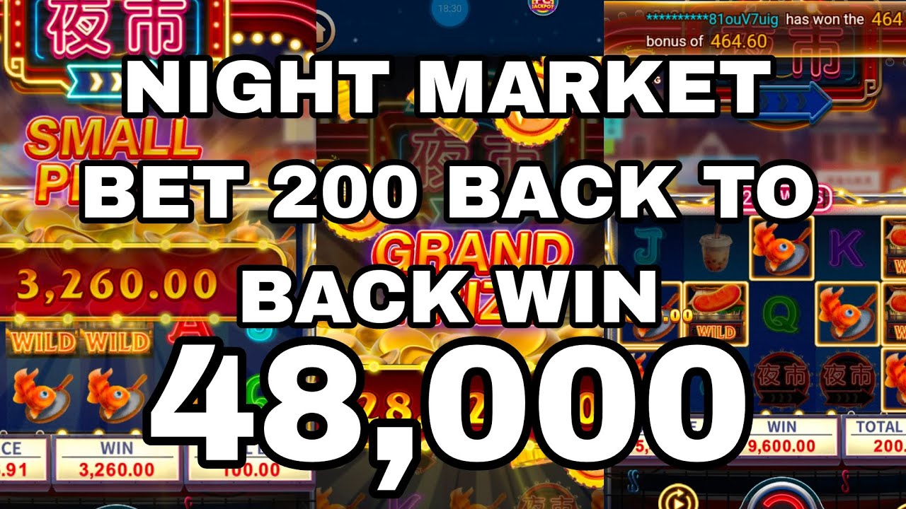 NIGHT MARKET BET 200 BACK TO BACK WIN | FC JILIBET ONLINE CASINO #nightmarket #jilibet