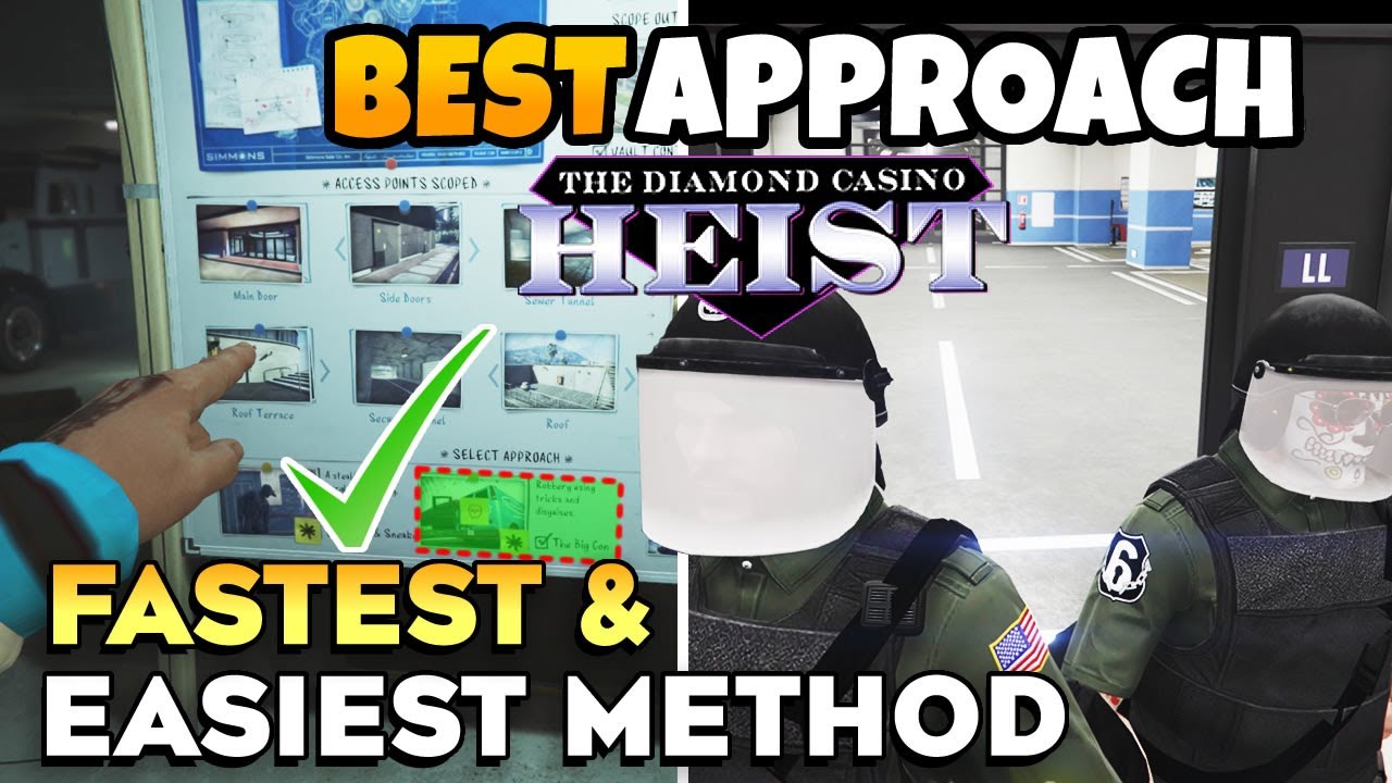 GTA 5 Online BEST DIAMOND CASINO HEIST APPROACH (FASTEST & EASIEST) With No Alert (total Guide)