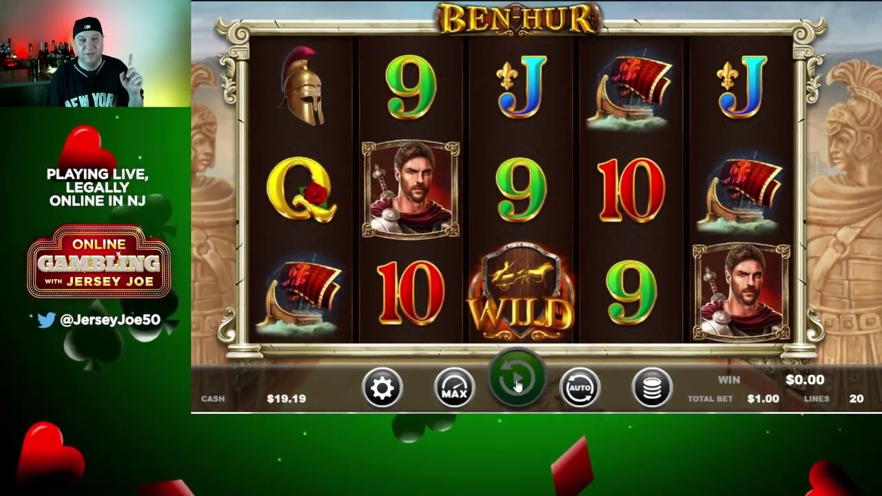 Ben Hur slots LIVE [Online Gambling with Jersey Joe # 228]