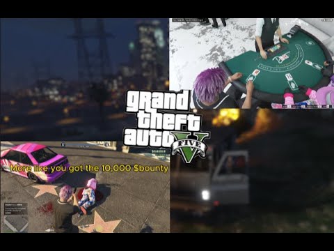 GTA V ONLINE FUNNYMOMENTS - GTA 6, USA, Paid superhero , Gambling , oldmankidnappin