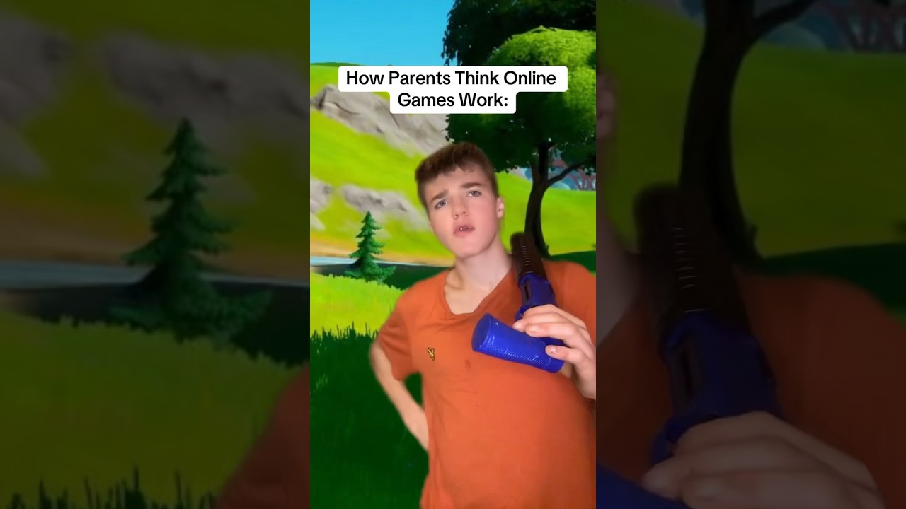 How Parents think online Games Work ?. #comedy #gaming #memes