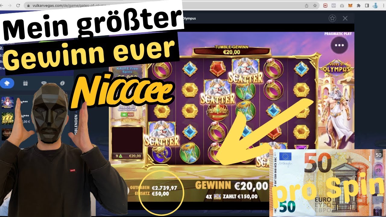 Online Casino Deutsch | 50€ Einsatz Eskalation Gates of Olympus Freispiele big Win Online Casino